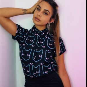 Camisa Cat black