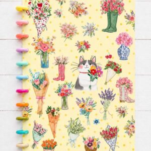 Cuaderno Gatiflowers