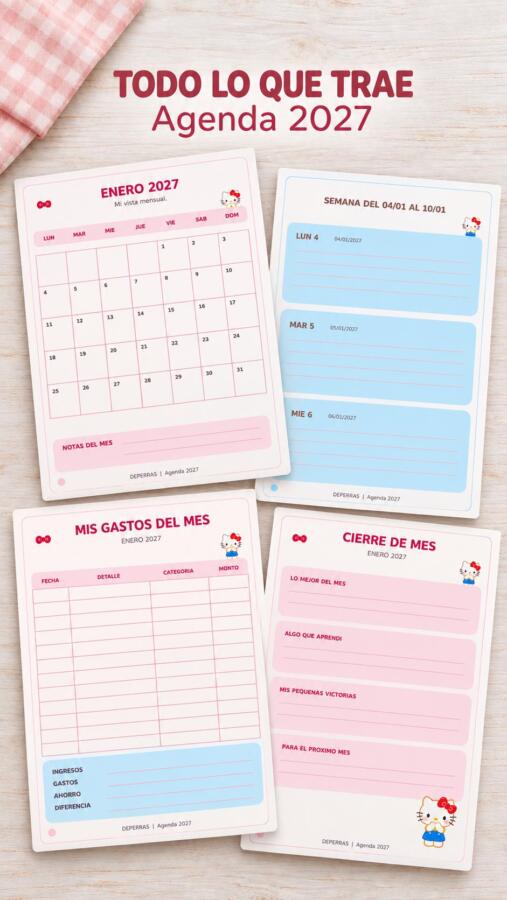Agenda 2027 Hello Kitty Bloom - Imagen 2